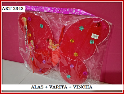 ART 2343 ALAS + VARITA + VINCHA