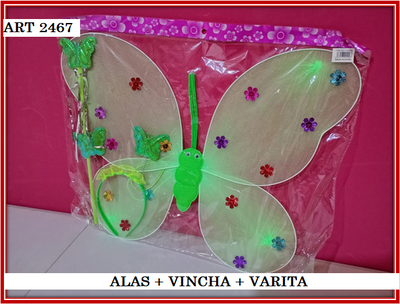 ART 2467 ALAS + VINCHA + VARITA