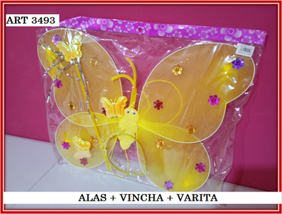 ART 3493 ALAS + VARITA + VINCHA