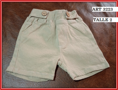 ART 3223 BERMUDA GABARDINA BEBE TALLE 2