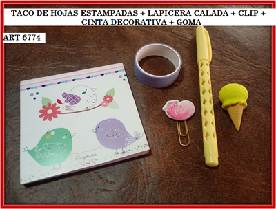 ART 6774 COMBO PAJARITO