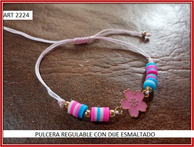 ART 2224 PULCERA REGULABLE CON DIJE ESMALTADO