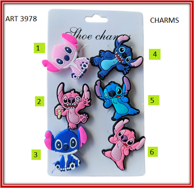 ART 3978 CHARMS PARA CROCS STICH POR UNIDAD