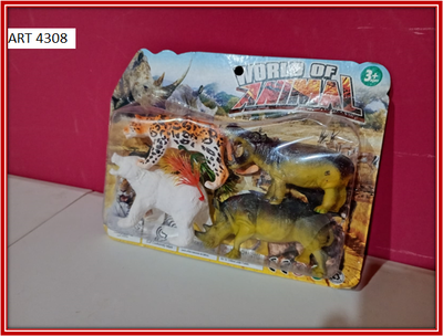 ART 4308 SET ANIMALES X4