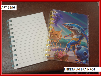 ART 6296 LIBRETA A6 BRAINROT