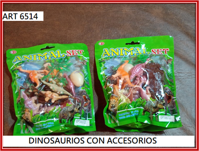 ART 6514 DINOSAURIOS CON ACCESORIOS