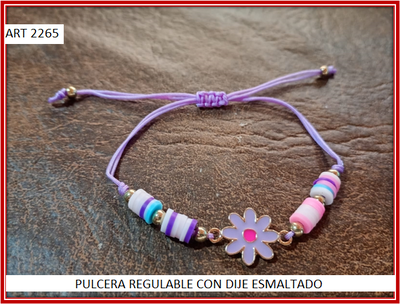 ART 2265 PULCERA REGULABLE CON DIJE ESMALTADO