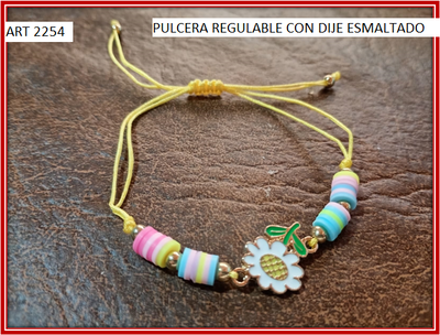 ART 2254 PULCERA REGULABLE CON DIJE ESMALTADO