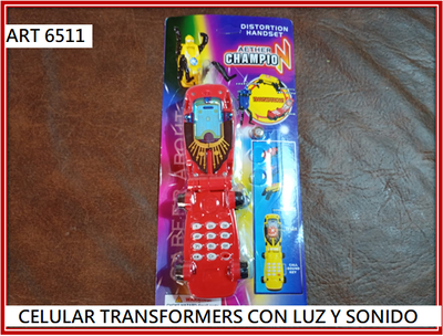 ART 6511 CELULAR TRANSFORMERS CON LUZ Y SONIDO