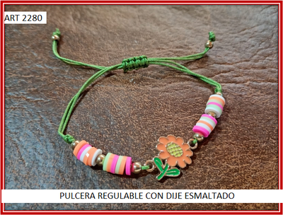 ART 2280 PULCERA REGULABLE CON DIJE ESMALTADO