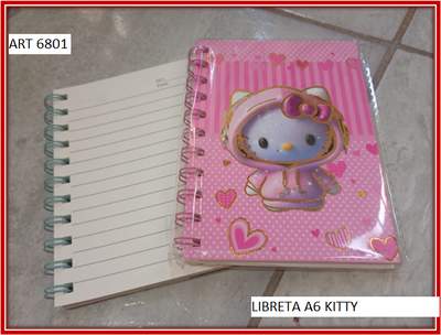 ART 6801 LIBRETA A6 KITTY