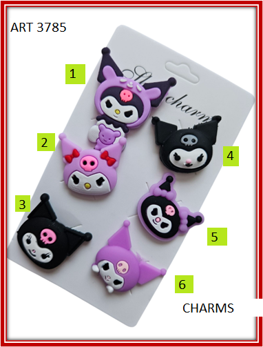 ART 3785 CHARMS PARA CROCS KUROMY POR UNIDAD
