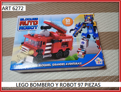 ART 6272 LEGO BOMBERO Y ROBOT