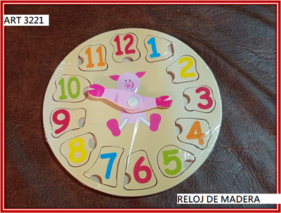 ART 3221 RELOJ DE MADERA