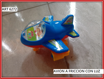 ART 6272 AVION A FRICCION CON LUZ