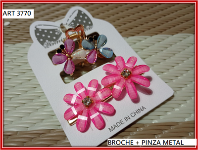 ART 3770 BROCHE + PINZA METAL