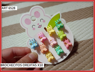 ART 6528 BROCHECITOS CONEJO X10