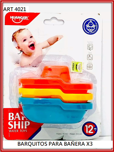 ART 4021 BARQUITO PARA BAÑERA X3