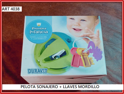 ART 4038 PELOTA SONAJERO + LLAVES MORDILLO