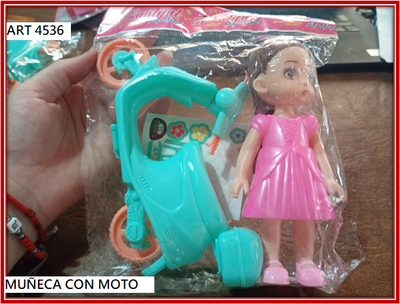 ART 4533 MUÑECA CON MOTO