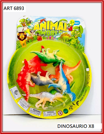 ART 6893 DINOSAURIOS X8