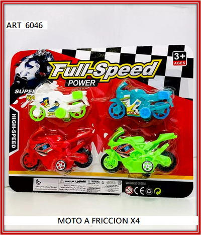 ART 6046 MOTOS A FRICCION X4
