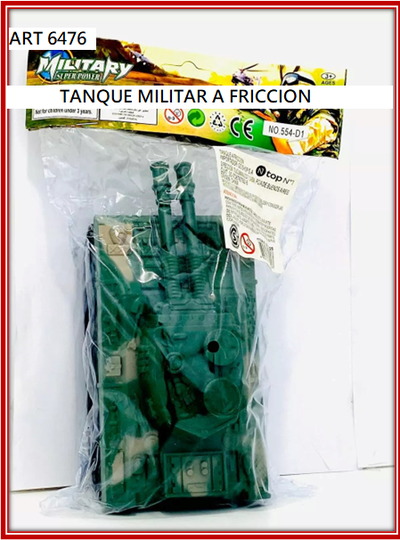 ART 6476 TANQUE MILITAR A FRICCION
