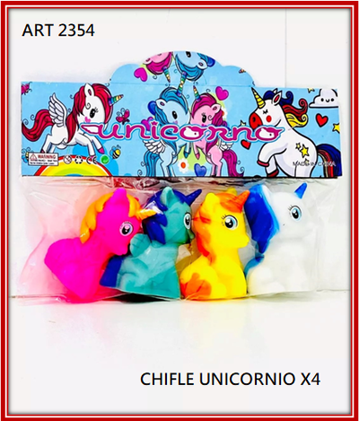 ART 2354 CHIFLE UNICORNIO X4