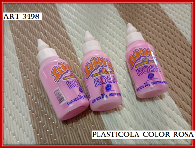 ART 3498 PLASTICOLA COLOR ROSA