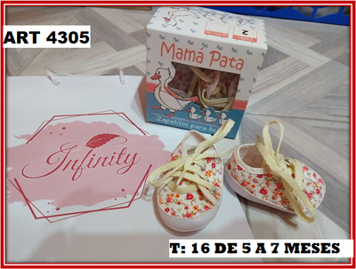 ART 4305 ZAPATILLAS NO CAMINANTE TALLE 3 (5 a 7 meses)
