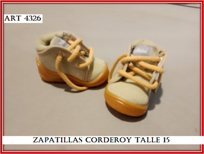 ART 4326 ZAPATILLAS CORDEROY TALLE 15