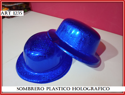 ART 1235 GORRO PLASTICO HOLOGRAFICO