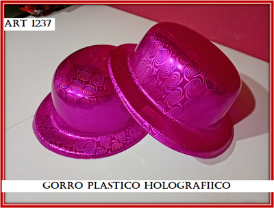 ART 1237 GORRO PLASTICO HOLOGRAFICO