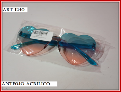 ART 1240 ANTEOJO ACRILICO CORAZON DEGRADE
