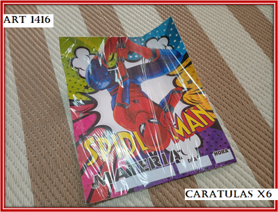 ART 1416 CARATULAS X6 SPIDERMAN