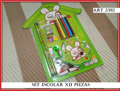 ART 2392 SET ESCOLAR X11 PIEZAS