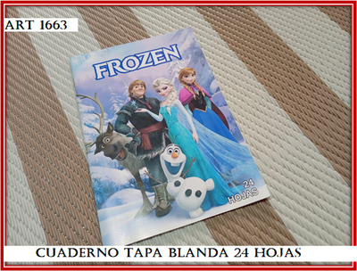 ART 1663 CUADERNO TAPA BLANDA 24 HOJAS