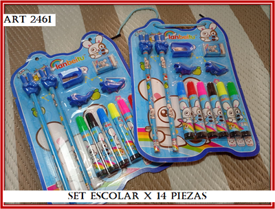 ART 2461 SET ESCOLAR X14 PIEZAS