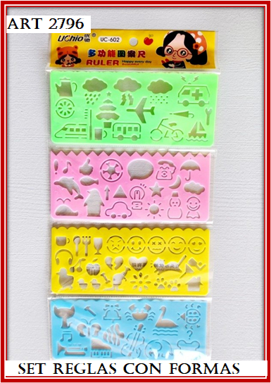 ART 2796 SET REGLAS CON FORMAS X4