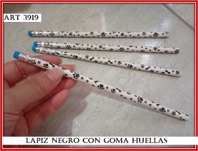 ART 3919 LAPIZ NEGRO CON GOMA HUELLAS