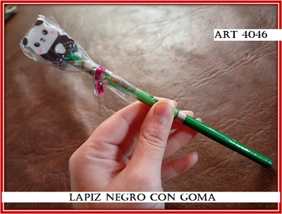 ART 4046 LAPIZ NEGRO CON GOMA PANDA