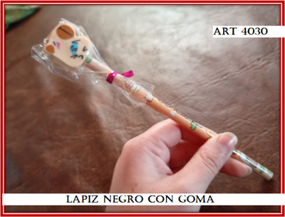 ART 4030 LAPIZ NEGRO CON GOMA CAPIBARA 