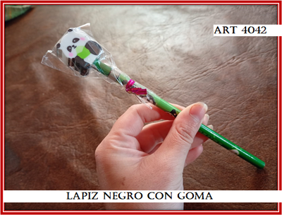 ART 4042 LAPIZ CON GOMA PANDA