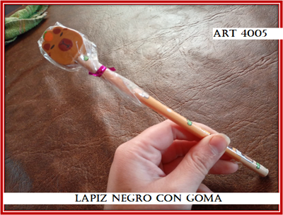 ART 4005 LAPIZ NEGRO CON GOMA CAPIBARA