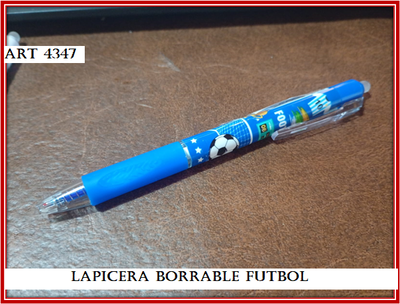ART 4347 LAPICERA BORRABLE FUTBOL