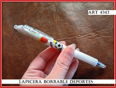 ART 4343 LAPICERA BORRABLE DEPORTES