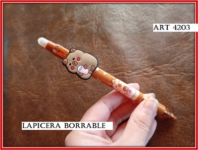 ART 4203 LAPICERA BORRABLE CAPIBARA