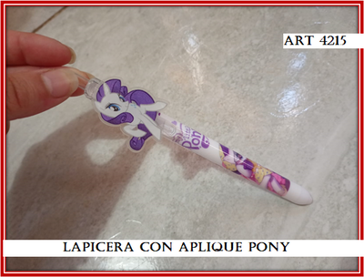 ART 4215 LAPICERA CON APLIQUE PONY