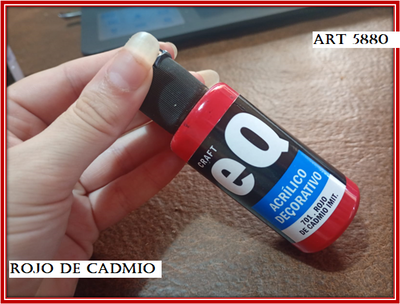 ART 5880 ACRILICO ROJO CADMIO EQ