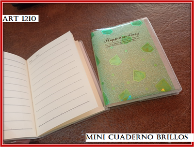 ART 1210 MINI CUADERNO BRILLOS